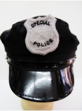 Police Hat (Black) - Hat