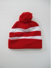 Red White Beanie - Hats