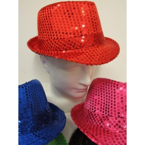 Sequin Trilby Hat - Sequin Fedora Hat