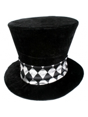 Black Jumbo Mad Hatter Hat - Black Top Hat