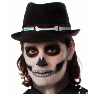 Skeleton Bones Fedora Hat