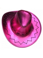 Cowboy Hat Metallic Pink - Cowboy Costume Hats