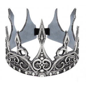 King's Crown Latex Silver - Medieval Costumes 