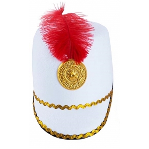 Toy Soldier Hat White - Nutcracker Drum Hat