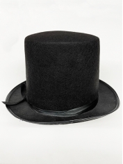 Black Top Hat (Tall)