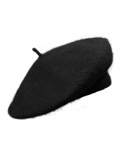 Black French Beret Hat - French Costume Hat