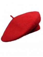 Red French Beret Hat - French Costume Hat