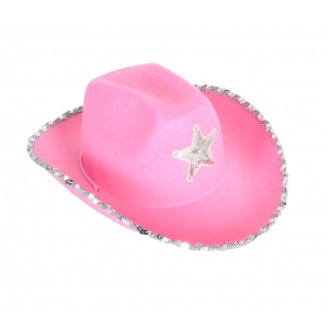 Light Pink Cowboy Hat - Cowboy Costume Hat