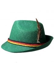 Green German Bavarian Hat Oktoberfest Hat - Oktoberfest Costume Hat