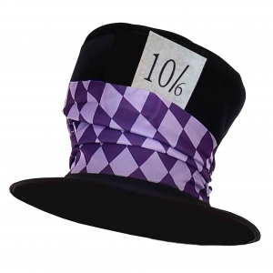 Black Mad Hatter Hat