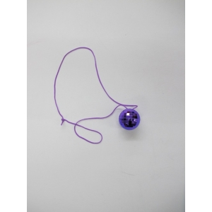Purple Mirror Ball Necklace
