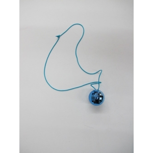 Blue Mirror Ball Necklace