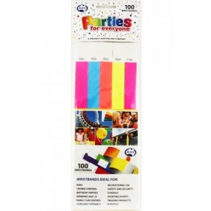 Wristband Assorted Colours - Party Wristband 