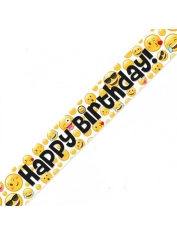 Happy Birthday Banner Emoji - Birthday Party Decorations