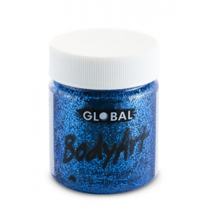 Blue Glitter Face Paint 45ml - Global Glitter Paint Body Pant