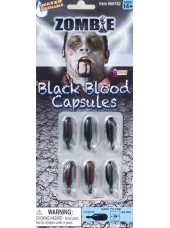 Zombie Black Blood Capsules - Halloween Make Up