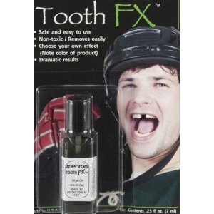 Tooth FX Black Carded 7ml - Halloween Make Up