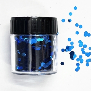 Hexagonal Glitter Loose Royal Blue Glitter - Face Paint and Body Glitter	