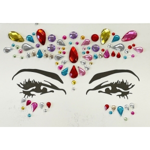 Stick on Rhinestones 4 - Makeup Face Jewels Face Gems