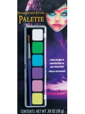 Water Activated Pearlescent Paste Face Paint Palette - Halloween Makeup	