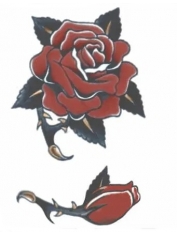 Rose Temporary Tattoo - Temporary Tattoos
