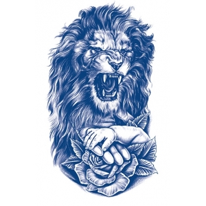Lion Temporary Tattoo - Temporary Tattoos