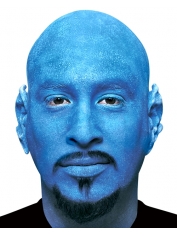 Blue Bald Cap Latex Appliance Special Effects Makeup - Halloween Makeup	