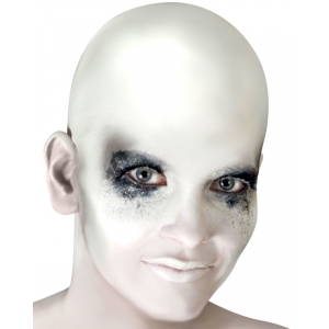 White Bald Cap Latex Appliance Special Effects Makeup - Halloween Makeup 