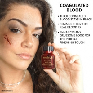 Coagulated Blood Gel Special Effects Makeup - Halloween Makeup 