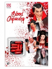 Red Blood Capsules - Halloween Makeup 