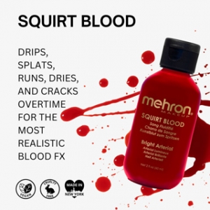 Squirt Blood Bright Arterial 60ml - Halloween Makeup Fake Blood