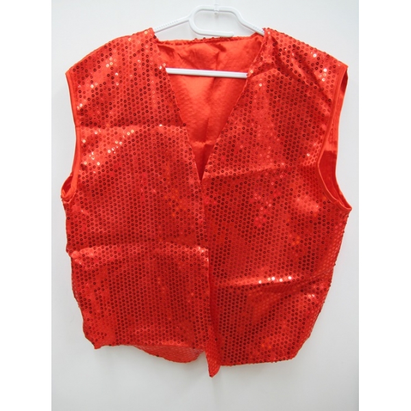 Red Sequin Vest - Men's Costumes