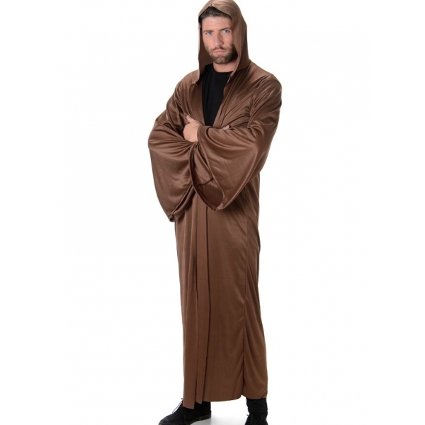 Brown Hooded Robe Brown Robe - Mens Halloween Costumes