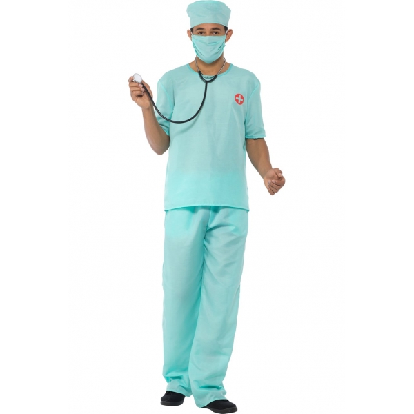 Doctor Costume Doctor Scrubs - Mens Halloween Costumes