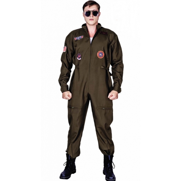 Fighter Pilot Costume - Adult Army Costume Fighter Costume