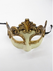Roman Lady Ivory Face Mask Eye Mask - Masquerade Masks