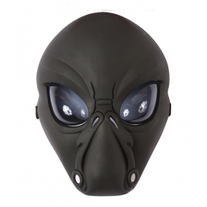 Black Alien Mask - Space Costume Allien Costume Mask
