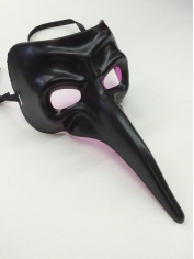 Venetian Mask Black Face Mask - Masquerade Mask
