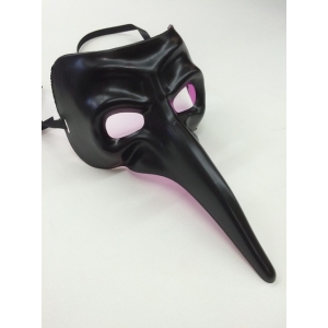 Venetian Mask Black Face Mask - Masquerade Mask