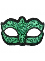 Green Eye Mask Face Mask - Green Masquerade Mask
