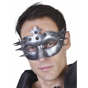 Spiky Mask Silver Eye Mask - Masquerade Masks