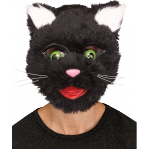 Cat Mask Animal Mask - Halloween Furry Mask