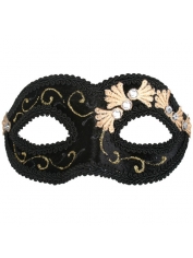Black Velvet Eye Mask Face Mask - Masquerade Masks