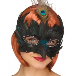Peacock Mask Bird Mask - Animal Mask Feathery Masks