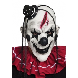 Deluxe Scary Mask Black Clown Mask - Halloween Masks