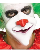 Creepy Clown 1/2 Mask with Purple Lips - Halloween Masks