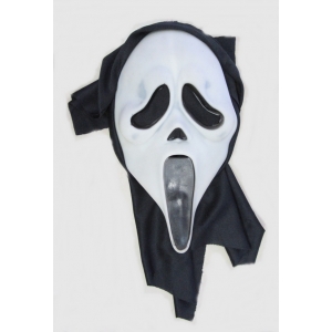 Scream Mask with Shroud PVC Face