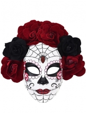 Rosa Day of the Dead Mask Masquerade Mask - Halloween Masks
