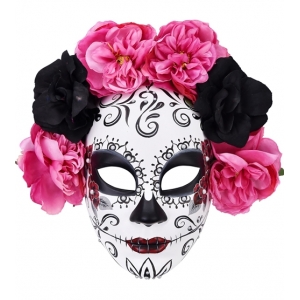 Lili Day of the Dead Mask Masquerade Mask - Halloween Masks