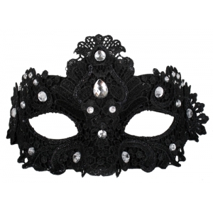 Black Lace Eye Mask Face Mask - Masquerade Masks
